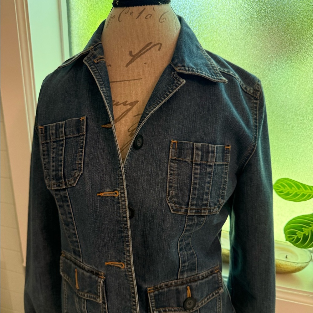 Cherokee Dark Blue Denim Jacket with Patch Pockets